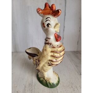 Rooster AS IS anthropomorphic vintage chicken figure farm home decor